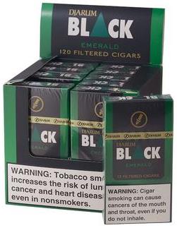 Djarum Black Emerald menthol filtered cigars made in Indonesia. 20 x 12 ...