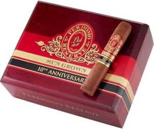 Perdomo Reserve 10th Anniversary Sun-Grown Robusto cigars made in Nicaragua. Box of 25. Ships Free!