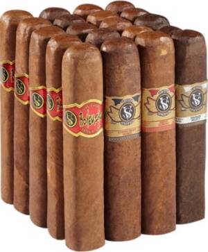 Victor Sinclair Box-Pressed Doppel Gordo Sampler. Pack of 40 cigars. Free shipping!