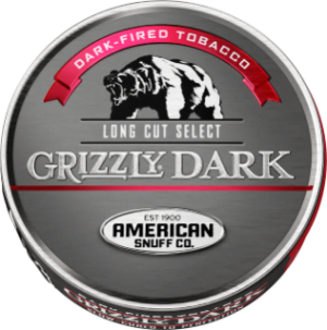 Grizzly Dark Select Chewing Tobacco made in USA. 4 x 5 can rolls, 680 g total. Ships free!