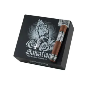 Black Label Salvation Robusto cigars made in Nicaragua. Box of 20. Free shipping!