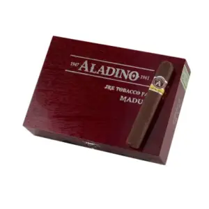 Aladino Maduro Robusto cigars made in Honduras. Box of 20. Free shipping!